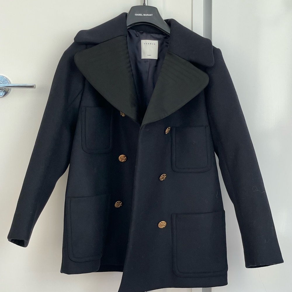 Sandro Double Breasted Coat NEW WITH TAG